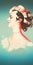 Polka Dot Woman: A Hyper-realistic Neoclassical Portrait In Redscale Film Style