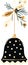 Polka-Dotted Christmas Bell