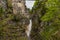 Pollatschlucht Pollat waterfall near Neuschwnstein castle in Bavarian Alpine forest