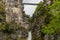 Pollatschlucht Pollat waterfall near Neuschwnstein castle in Bavarian Alpine forest