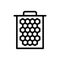 Pollen thin line icon