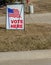 Polling Station roadside sign