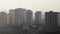 Polluted Chinese city Kunming in the morning