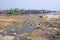 Polluted shore of Rio Negro in Manaus