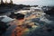 Polluting Sea oil spill. Generate Ai