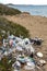 Pollution - Rubbish dumped on a beach - Cyprus