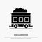 Pollution, Train, Transport solid Glyph Icon vector