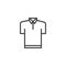 Polo shirt outline icon