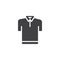 Polo shirt vector icon