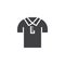 Polo shirt vector icon