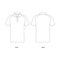 Polo t shirt technical drawing 