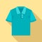 Polo tshirt icon, flat style