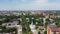 Poltava city landscape aerial view at the summer.