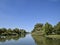 Poltava Yerik. Landscape river, water and trees.