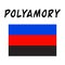 Polyamory flag. Polyamory. Polyamorous. Vector