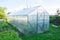 Polycarbonate greenhouse in the garden