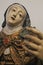 Polychrome wooden religious sculpture of Saint Rose of Viterbo
