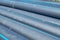 Polyethylene pressure pipes for cold water supply.Close-up