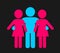 Polygamy and bigamy - polygamous and bigamous three people are together