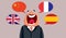 Polyglot Businessman Speaking English, Chinese, French and Spanish