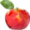 Polygon Apple-multicolored with a leaf