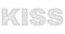 Polygonal 2D KISS Text Caption