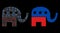 Polygonal 2D Mesh American Political Elephant with Magic