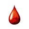 Polygonal drop of blood illustration