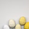 Polygonal easter eggs with soft colors ideal for the easter period