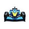 Polygonal formula car. Colorful vector formula