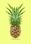Polygonal fruit, pineapple polygon, vector,