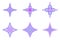 Polygonal geometrical triangle mosaic ornament star shape set