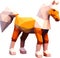 polygonal horse, polygon isolated animal