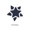 polygonal multiple stars icon on white background. Simple element illustration from geometry concept