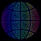 Polygonal Network Spectrum Mesh Vector Globe