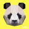 Polygonal panda background