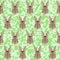 Polygonal rabbit pattern background
