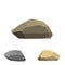 Polygonal stone. on white background. 3d Vector illustr