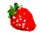 Polygonal Strawberry Fruit Illustration