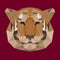 Polygonal tiger background