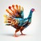 polygonal turkey - animals animals