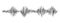 Polygraph or seismograph diagram isolated on white background. Seismogram or lie detector graph. Ground motion