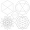 Polyhedron From The Simple To The Complicated Shape Vector. Illustration Isolated On White Background.