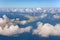 Polynesia.The atoll ring at ocean. Aerial view