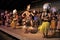 Polynesian Cook Islanders dance in cultural show in Rarotonga Co