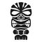 Polynesian idol icon, simple style