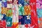 Polynesian patchwork quilt background