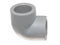 Polypropylene (PVC) fittings on white background