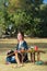 Polytheist Woman at Altar