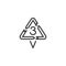 Polyvinyl chloride line icon